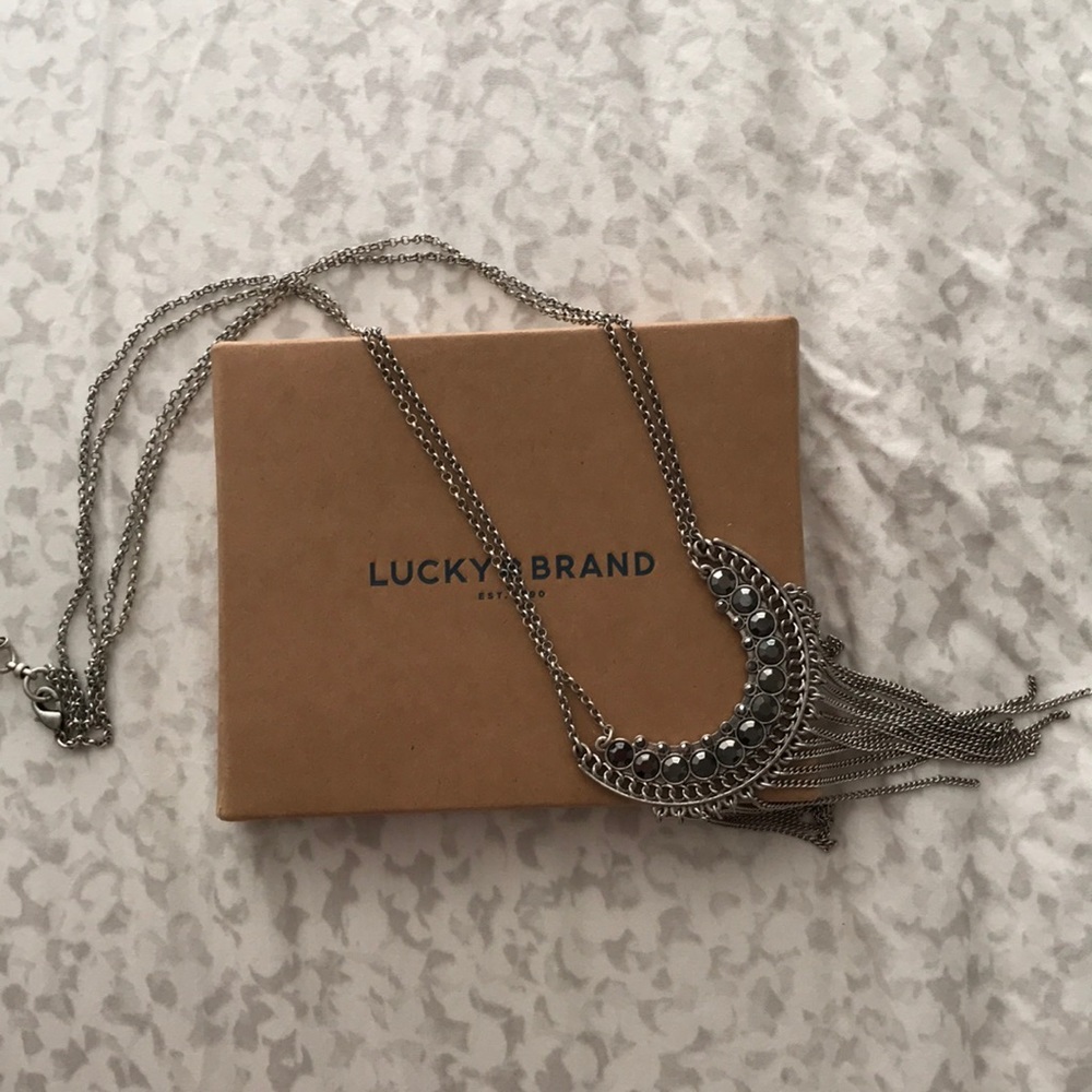Long hanging necklace